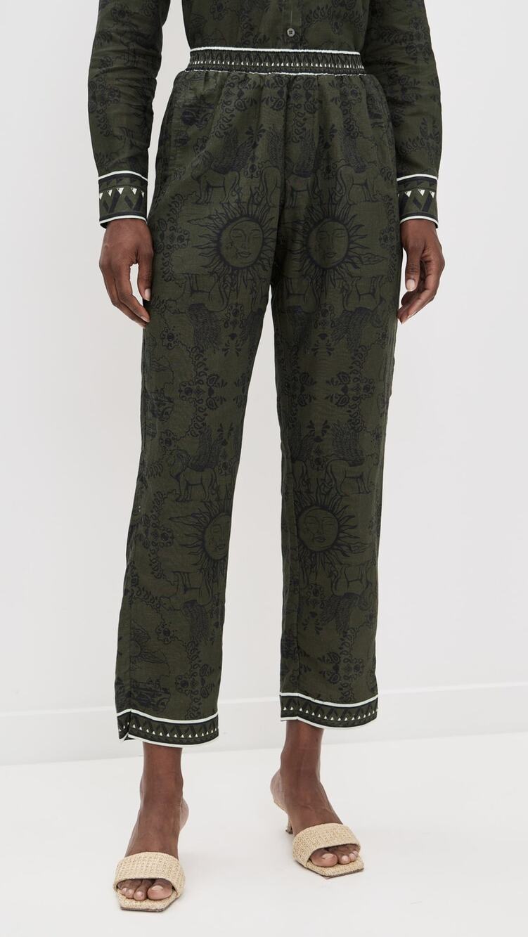 Las Sureñas Italian Coast Pants Olive Green